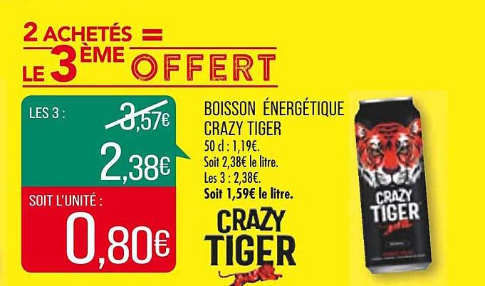 boisson énergétique crazy tiger