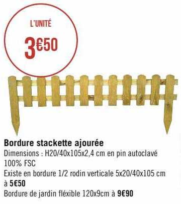 bordure stackette ajourée