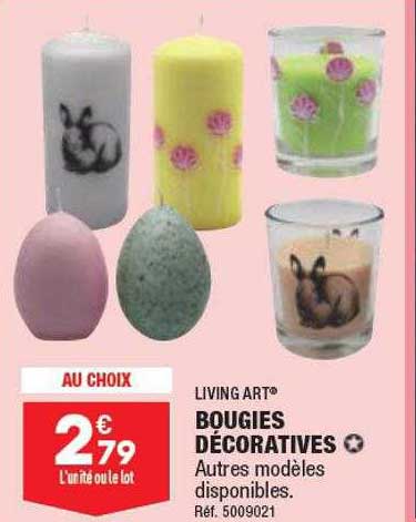 Bougies Décoratives Living Art