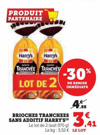 Briochces Tranchées Sans Additifs Harry's