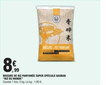 Brisure De Riz Parfumée Super Spéciale Baobab "riz Du Monde"