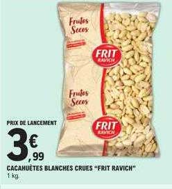 cacahuètes blanches crues "frit ravich"