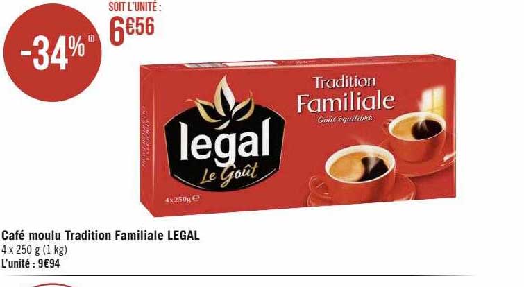 Café Moulu Tradition Familiale Légal