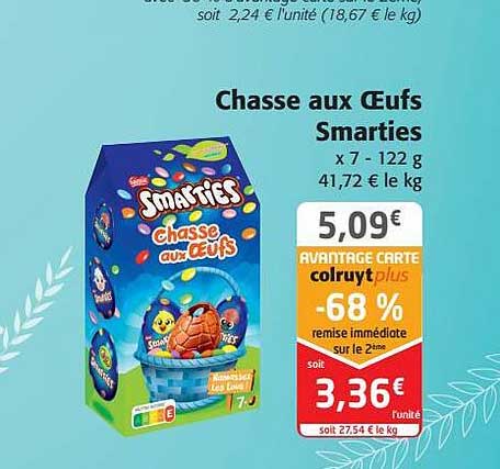 chasse aux œufs smarties
