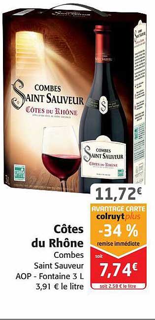 côtes du rhône combes saint sauveur aop