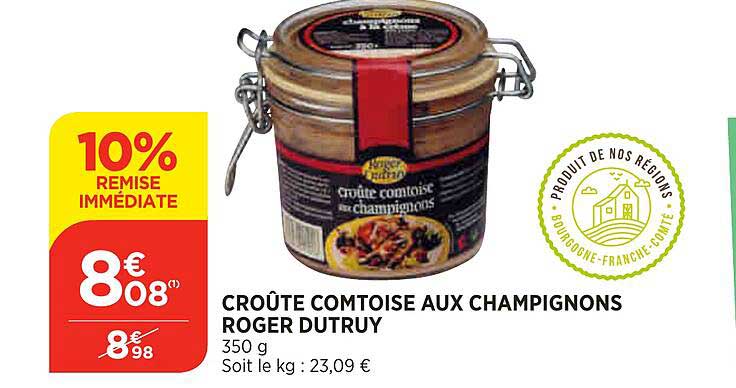 croûte comtoise aux champignons roger dutruy