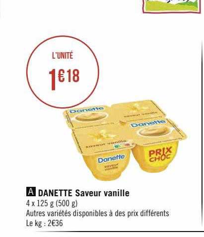 Danette Saveur Vanille