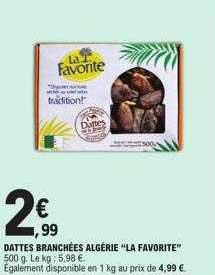 dattes branchées algérie "la favorite"