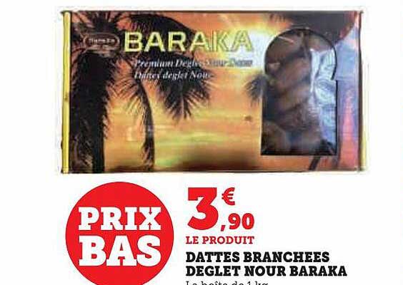 dattes branchées deglet nour baraka