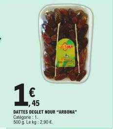 dattes deglet nour "arbona"
