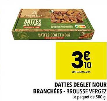 dattes deglet nour branchées - brousse vergez