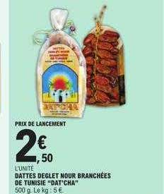 dattes deglet nour branchées de tunisie "dat'cha"
