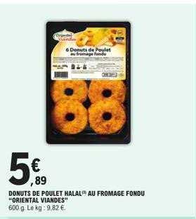 Donuts De Poulet Halal Au Fromage Fondu "oriental Viandes"
