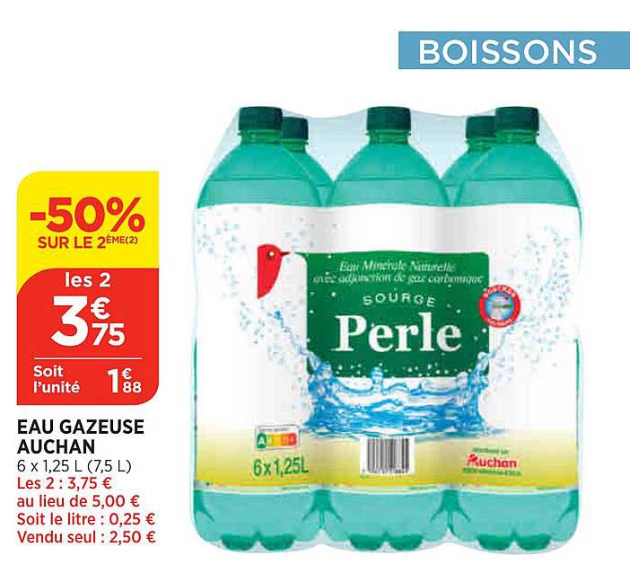 Eau Gazeuse Auchan