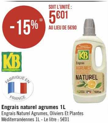 Engrais Naturel Agrumes 1l Kb