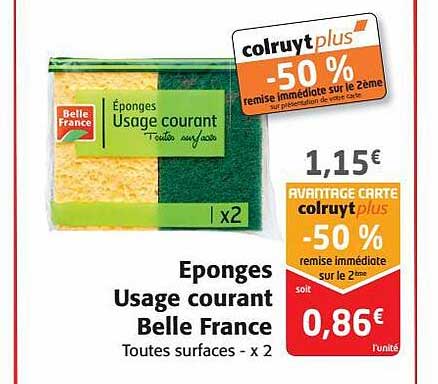 éponges usage courant belle france