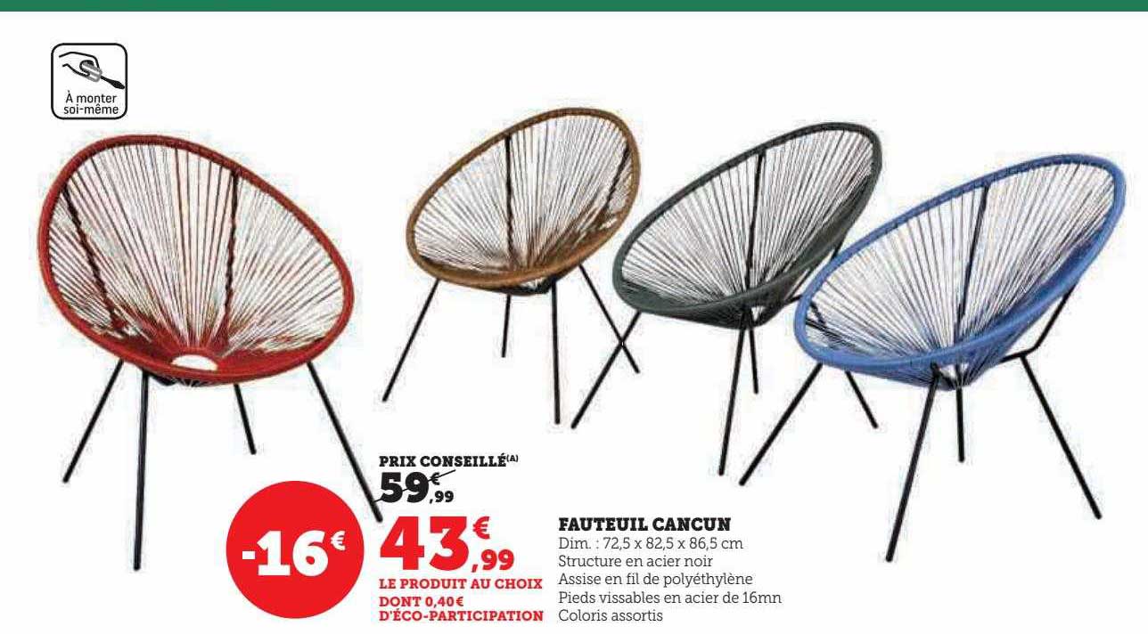 fauteuil cancun
