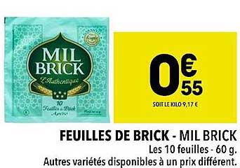 feuilles de brick - mil brick
