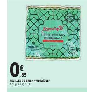 Feuilles De Brick "mosaïque"