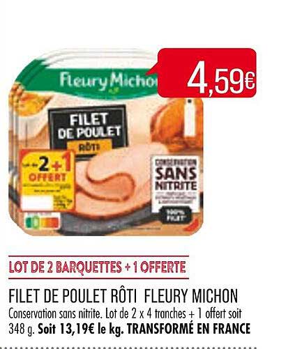 filet de poulet rôti fleury michon