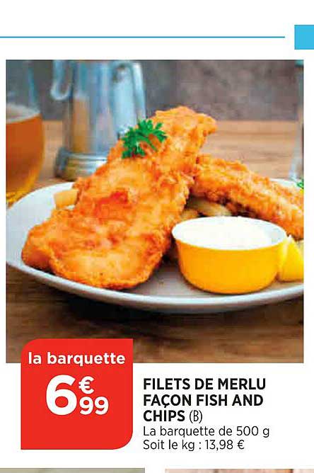 filets de merlu façon fish and chips