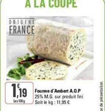 fourme d'ambert a.o.p.