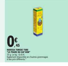 harissa tunisie tube "le phare du cap bon"