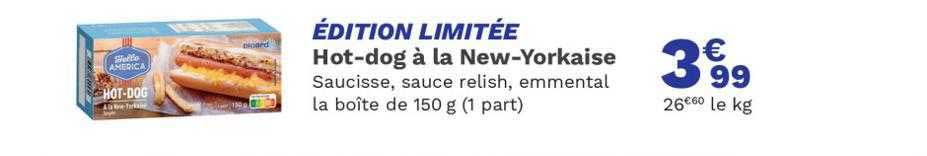 hot-dog à la new-yorkaise