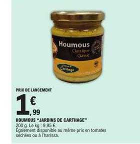 houmous "jardins de carthage"