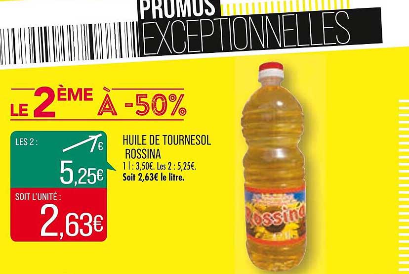 Huile De Tournesol Rossina