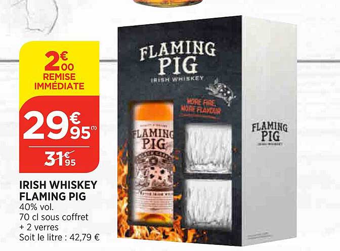irish whiskey flaming pig