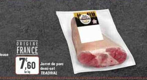 jarret de porc demi-sel tradival