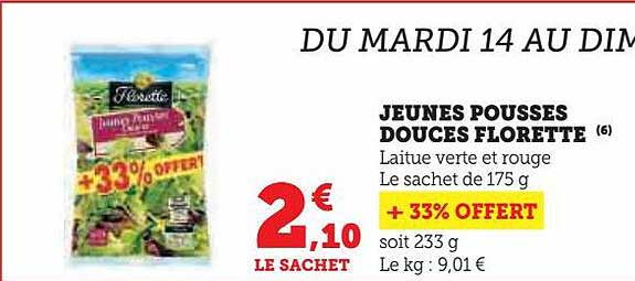 jeunes pousses douces florette
