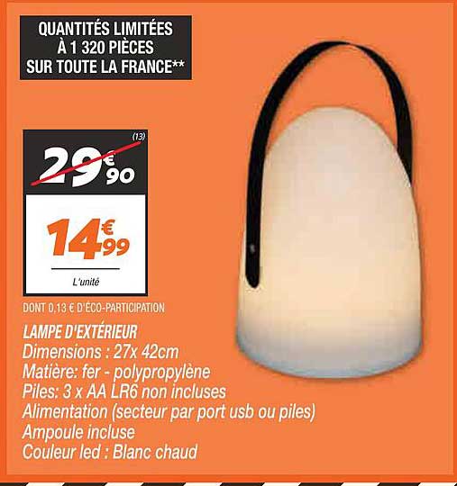 lampe d'extérieur