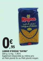 langue d'oiseau "kayna"