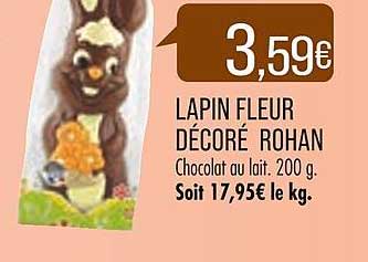 lapin fleur décoré rohan