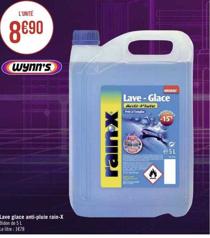 lave glace anti-pluie rain-x wynn's