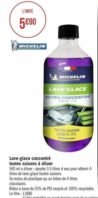lave-glace concentré toutes saisons à diluer michelin