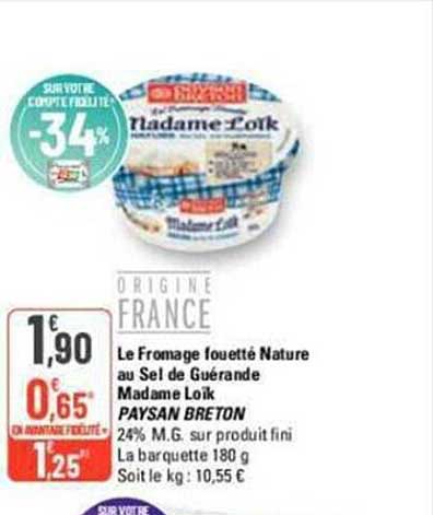 le fromage fouetté nature au sel de guérande madame loïk paysan breton