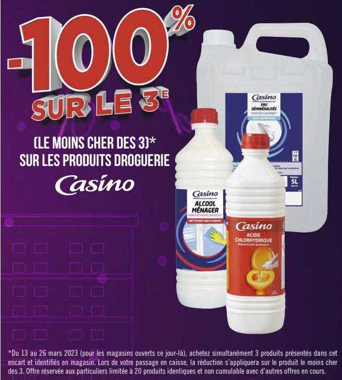 les produits droguerie casino