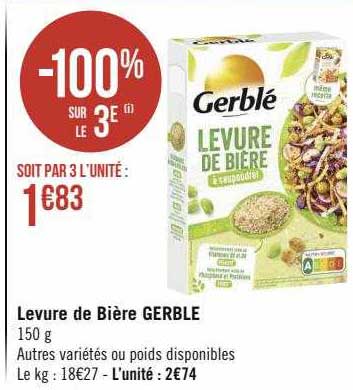 levure de bière gerblé