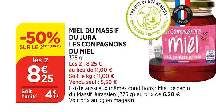 miel de massif du jura les compagnons du miel