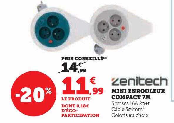 mii enrouleur compact 7m