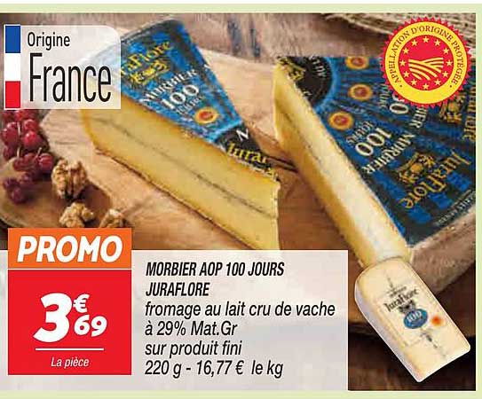 morbier aop 100 jours juraflore