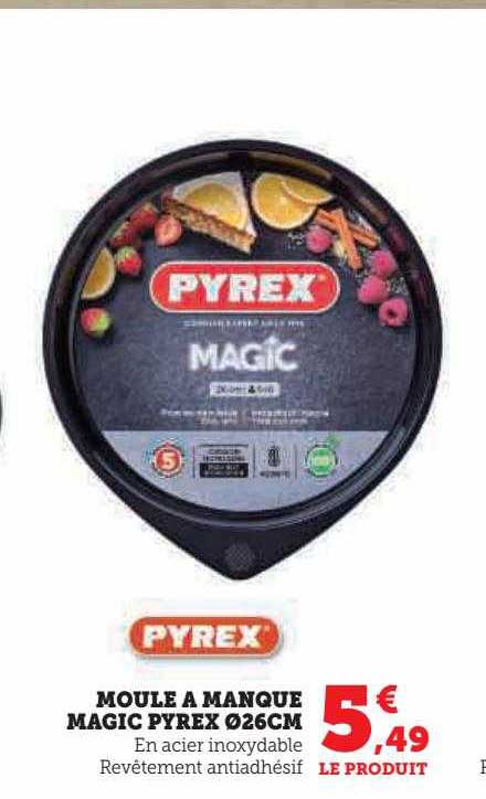 moule à manque magic pyrex ø 26 cm