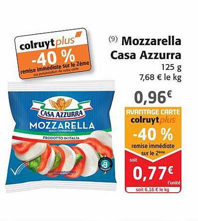 mozzarella casa azzurra