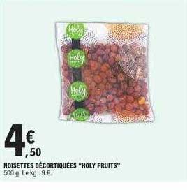 noisettes décortiquées "holy fruits"