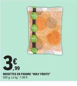 noisettes en poudre "holy fruits"