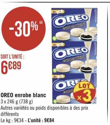oreo enrobe blanc