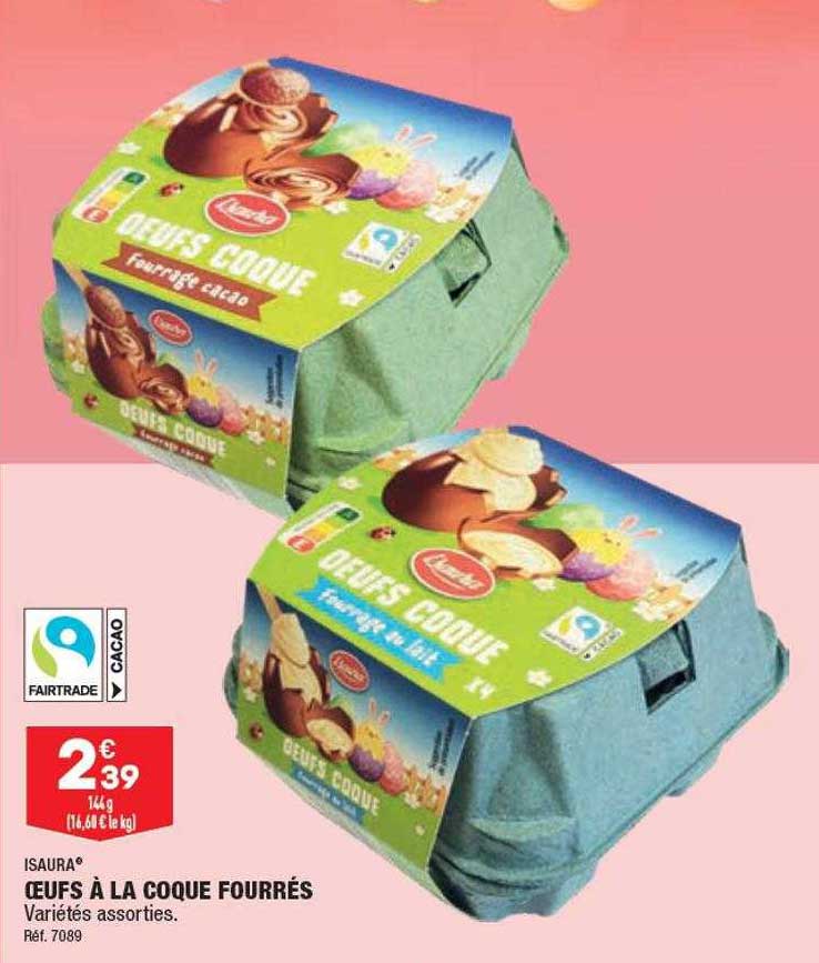 œufs à la coque fourrés isaura